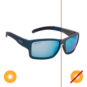 Solize Never Gonna Leave-Charcoal to Blue by DelSol for Unisex-1 Pc Sunglasses